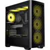 Formula Számítógépház - Air Mesh G3 Plus Black (fekete, ablakos, 6x12cm venti, mATX, 1xUSB3.0, 1xType-C)