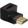 Akyga HDMI apa / HDMI anya 90° L pipa adapter - AK-AD-01