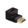 Akyga HDMI apa / HDMI anya 90° L pipa adapter - AK-AD-01