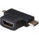 Akyga HDMI / miniHDMI / microHDMI adapter - AK-AD-23