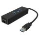 Akyga Hub AK-AD-32 USB 3.0 3-port + Ethernet