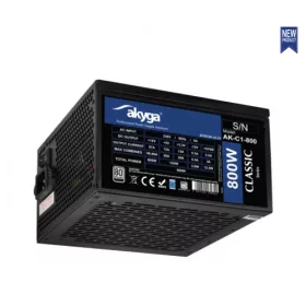   Akyga AK-C1-800 ATX Számítógép tápegység  Sorozat: ClassicMaximális teljesítmény