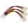Akyga Molex / 3x Molex elosztó kábel - AK-CA-40