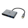 Akasa USB Akasa Type-C 4-In-1 USB-elosztó - 10Gbps, 100W PD - AK-CBCA31-18BK