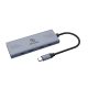 Akasa USB Akasa Type-C 4-In-1 USB-C elosztó - 10Gbps - AK-CBCA32-18BK