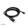 Akasa KAB Akasa 8K Mini DisplayPort to DisplayPort Adapterkábel - 200cm - AK-CBDP22-20BK