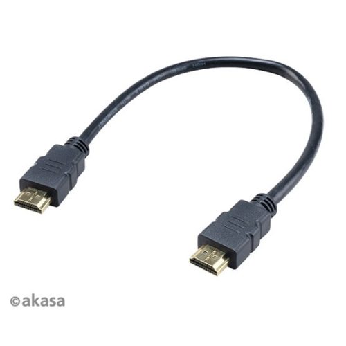 Akasa KAB Akasa HDMI 4K kábel - AK-CBHD25-30BK - 30 cm