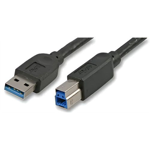 Akasa KAB Akasa USB 3.0 Type-A to Type-B kábel - 1,5m - AK-CBUB01-15BK