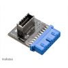 Akasa KAB Akasa - USB3.1 - 19-pin motherboard header - AK-CBUB51-BK