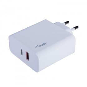   Akyga Töltő AK-CH-15 USB-A + USB-C PD 5-20V / max. 3.25A 65W Quick Charge 3.0