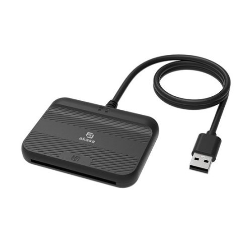 Akasa USB Akasa Külső Electronic ID és SmartCard olvasó - AK-CR-14BK