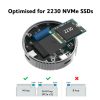 Akasa MBR Akasa - mágneses külső ház - m.2  NVMe SSD > USB-C - AK-ENU3M2-08