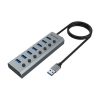 Akasa USB Akasa Connect 7 IPS - 7 portos USB-elosztó - AK-HB-21BKCM