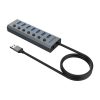 Akasa USB Akasa Connect 7 IPS - 7 portos USB-elosztó - AK-HB-21BKCM