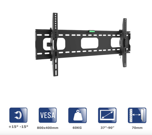 Akyga AK-MB-08 TV fali tartó konzol VESA 800x400mm 37-90” VESA 800x400mm 37-90”