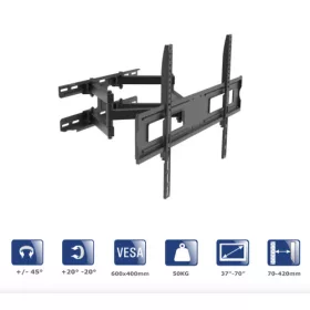   Akyga  AK-MB-10 TV fali tartóFull Motion Bracket VESA 600x400mm 37-70”