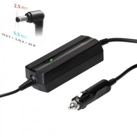   Akyga 19V / 3.42A 65W 5.5x2.5mm autós notebook töltő adapter - AK-ND-31