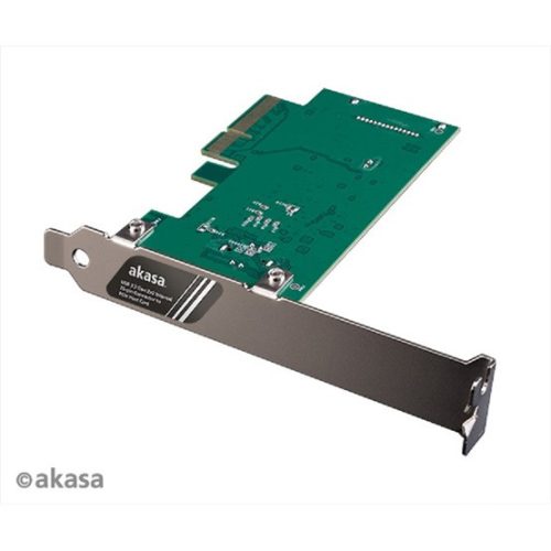 Akasa ADA Akasa USB3.2 Gen 2x2 belső 20pin PCIe kártya - AK-PCCU3-08