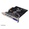 AKASA ADA Akasa - PCI Express Low Profile kártya - USB 3.2 Gen 2 Type-C / Type-A   - AK-PCCU3-09