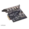 AKASA ADA Akasa - PCI Express Low Profile kártya - USB 3.2 Gen 2 Type-C / Type-A   - AK-PCCU3-09