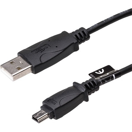 Akyga AK-USB-22 USB-A 2.0 -> USB-B 2.0 mini 5pin M/M adatkábel 1m fekete