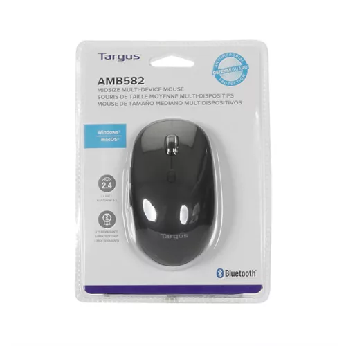 TARGUS Mice / Midsize Comfort Multi-Device Antimicrobial Wireless Mouse