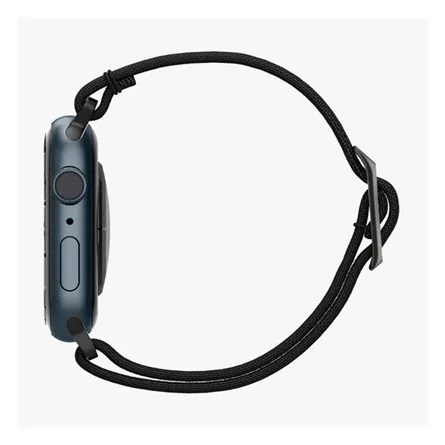 Spigen Apple Watch Series 10 46mm SPIGEN LITE FIT pótszíj egyedi méret, textil, FEKETE