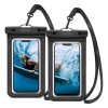 SPIGEN A601 vízhatlan/vízálló tok, AQUA 2db univerzális, 6.8" méret, FEKETE