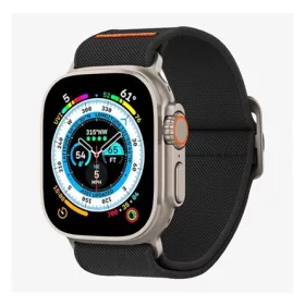   Spigen Apple Watch Series 10 46mm SPIGEN LITE FIT ULTRA pótszíj egyedi méret, textil, FEKETE