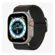 Spigen Apple Watch Series 10 46mm SPIGEN LITE FIT ULTRA pótszíj egyedi méret, textil, FEKETE