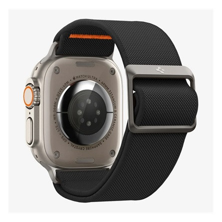 Spigen Apple Watch Series 10 46mm SPIGEN LITE FIT ULTRA pótszíj egyedi méret, textil, FEKETE
