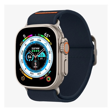 Spigen Apple Watch Series 10 46mm SPIGEN LITE FIT ULTRA pótszíj egyedi méret, textil, SÖTÉTKÉK