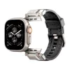 Spigen Apple Watch Series 10 46mm SPIGEN DURAPRO ARMOR pótszíj egyedi méret, fém csat, FEKETE