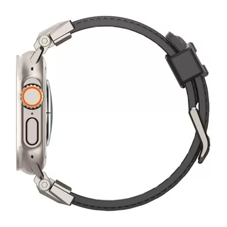 Spigen Apple Watch Series 10 46mm SPIGEN DURAPRO ARMOR pótszíj egyedi méret, fém csat, FEKETE