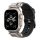 Spigen Apple Watch Series 10 46mm SPIGEN DURAPRO ARMOR PU pótszíj egyedi méret, fém csat, FEKETE
