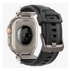 Spigen Apple Watch Series 10 46mm SPIGEN DURAPRO ARMOR PU pótszíj egyedi méret, fém csat, FEKETE