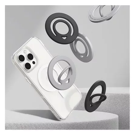 SPIGEN DUAL POP tartógyűrű szilikon, MagSafe, SÖTÉTSZÜRKE