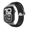 SPIGEN Apple Watch Series 5 44mm SPIGEN CLASSIC FIT pótszíj egyedi méret, pillangó csat, FEKETE