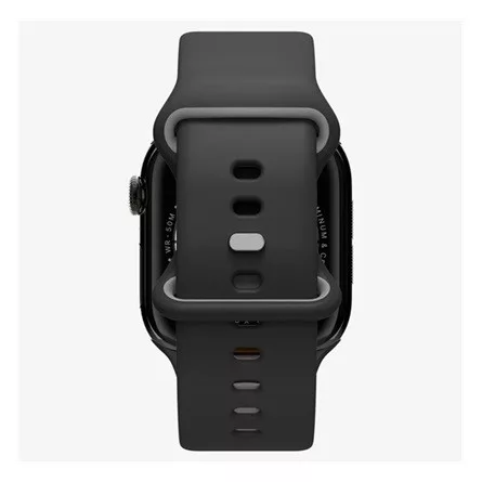 SPIGEN Apple Watch Series 5 44mm SPIGEN NANO POP pótszíj egyedi méret, szilikon, FEKETE