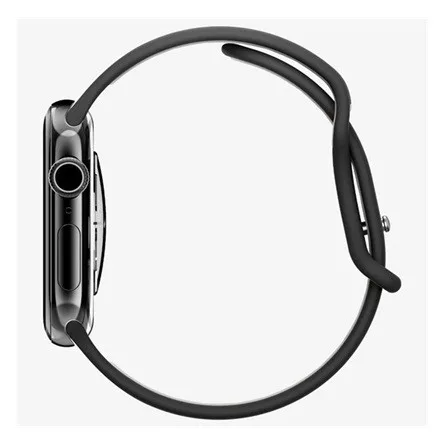 SPIGEN Apple Watch Series 5 44mm SPIGEN NANO POP pótszíj egyedi méret, szilikon, FEKETE