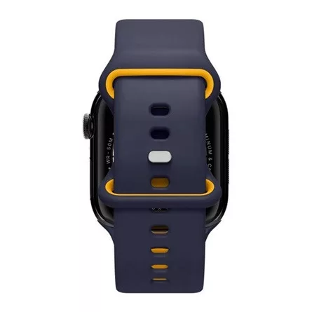 SPIGEN Apple Watch Series SE 2 40mm SPIGEN NANO POP pótszíj egyedi méret, szilikon, SÖTÉTKÉK