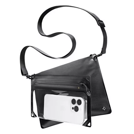 SPIGEN A640 vízhatlan/vízálló tok, AQUA univerzális, 6.9" méret, FEKETE