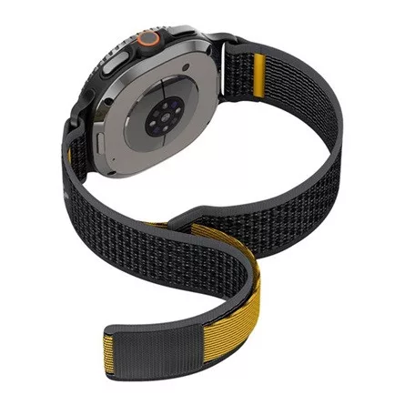 SPIGEN Samsung Watch 8 eSIM 44mm SPIGEN ATHLEX AIR ACTIVE pótszíj egyedi méret, SPORT, FEKETE