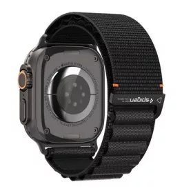  SPIGEN Apple Watch Series 5 44mm SPIGEN WBF1 pótszíj egyedi méret, állítható, FEKETE