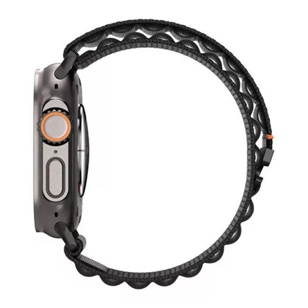 SPIGEN Apple Watch Series 5 44mm SPIGEN WBF1 pótszíj egyedi méret, állítható, FEKETE