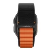SPIGEN Apple Watch Series 5 44mm SPIGEN WBF1 pótszíj egyedi méret, állítható, FEKETE/NARANCSSÁRGA