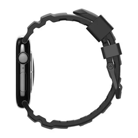 SPIGEN Apple Watch Series 5 44mm SPIGEN WBS2 pótszíj egyedi méret, állítható, FEKETE