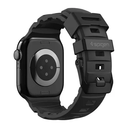 SPIGEN Apple Watch Series 5 44mm SPIGEN WBS2 pótszíj egyedi méret, állítható, FEKETE