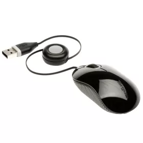   TARGUS Vezetékes egér AMU75EU, Compact Blue Trace Mouse - Black