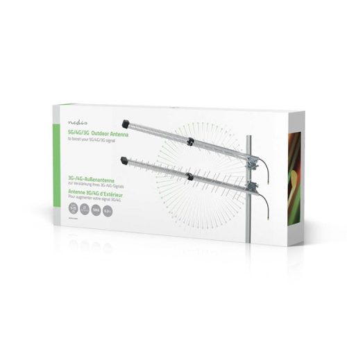 Nedis ANOR4G30ME prémium antenna, 3G / 4G / 5G, beltéri / kültéri, 698 MHz -5000 MHz, 0,3m, 50 Ohm, villám védelem